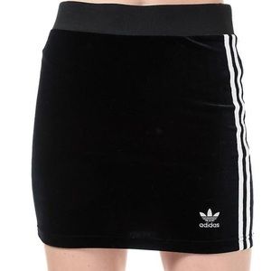 Adidas Black Velour Skirt
